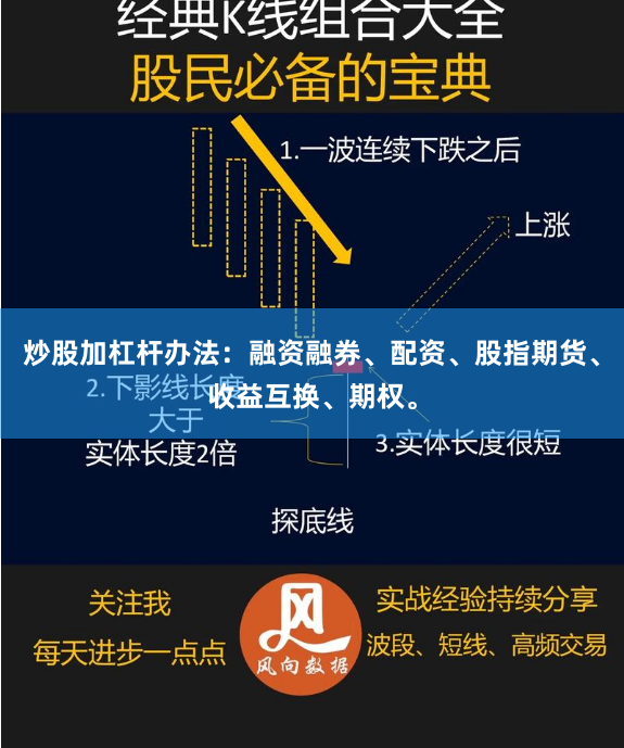 炒股加杠杆办法：融资融券、配资、股指期货、收益互换、期权。